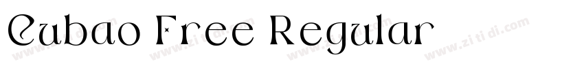 Cubao Free Regular字体转换